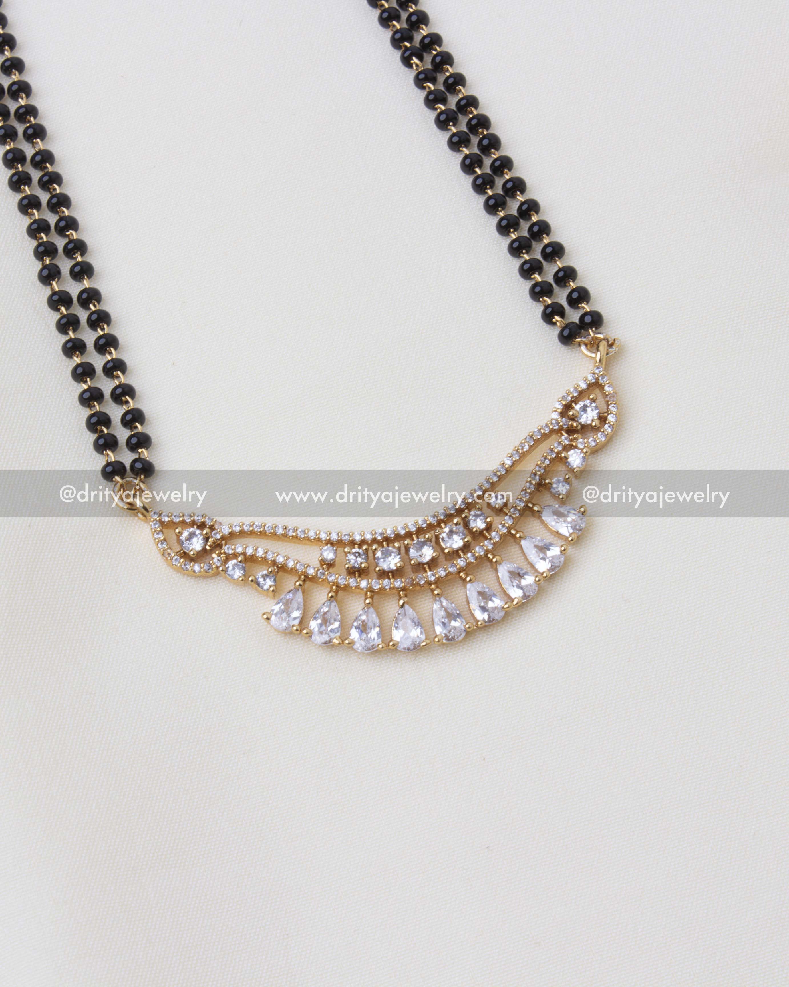 Close-up of diamond-look-alike cubic zirconia pendant