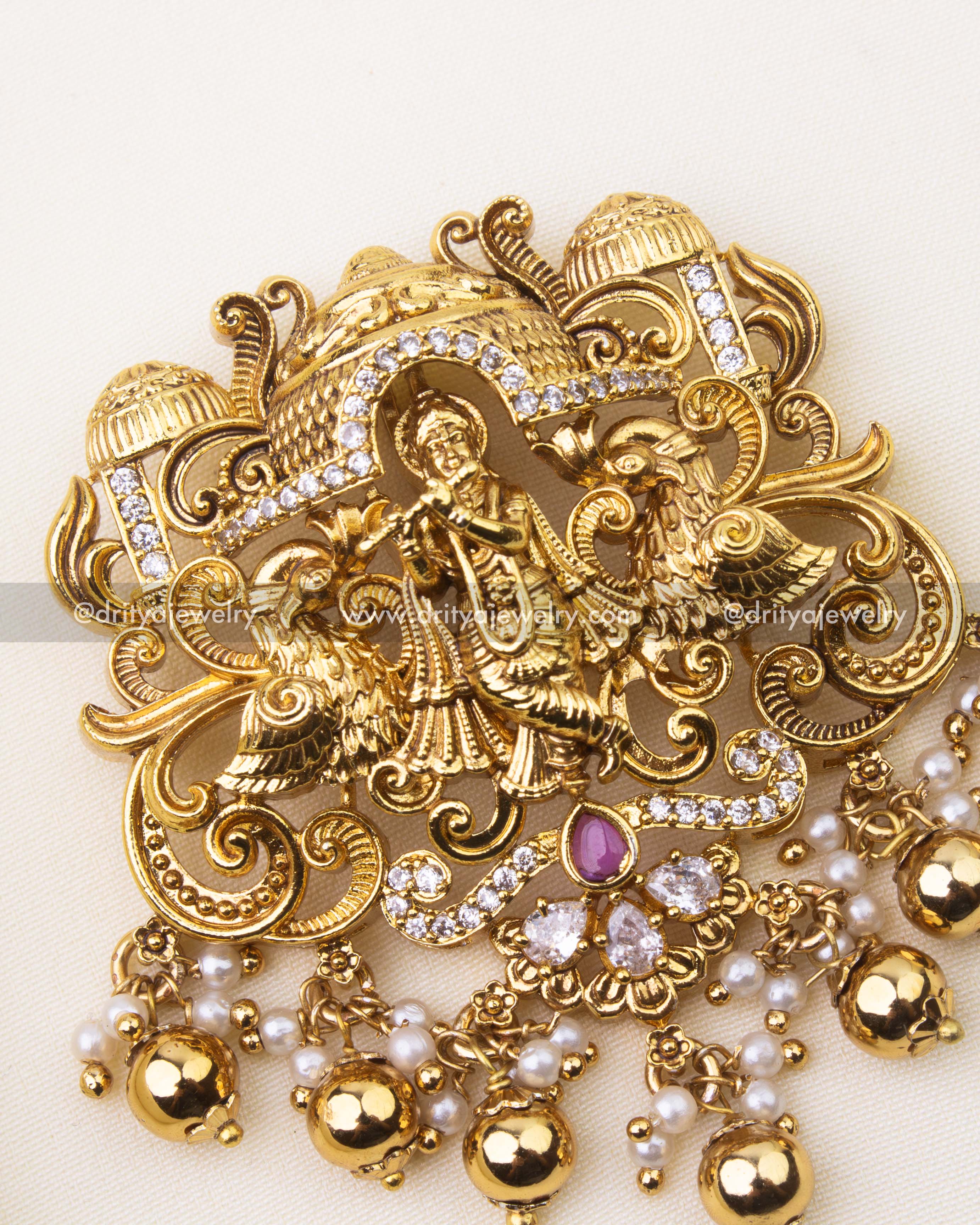 Premium Lord Krishna Nakshi Pendant