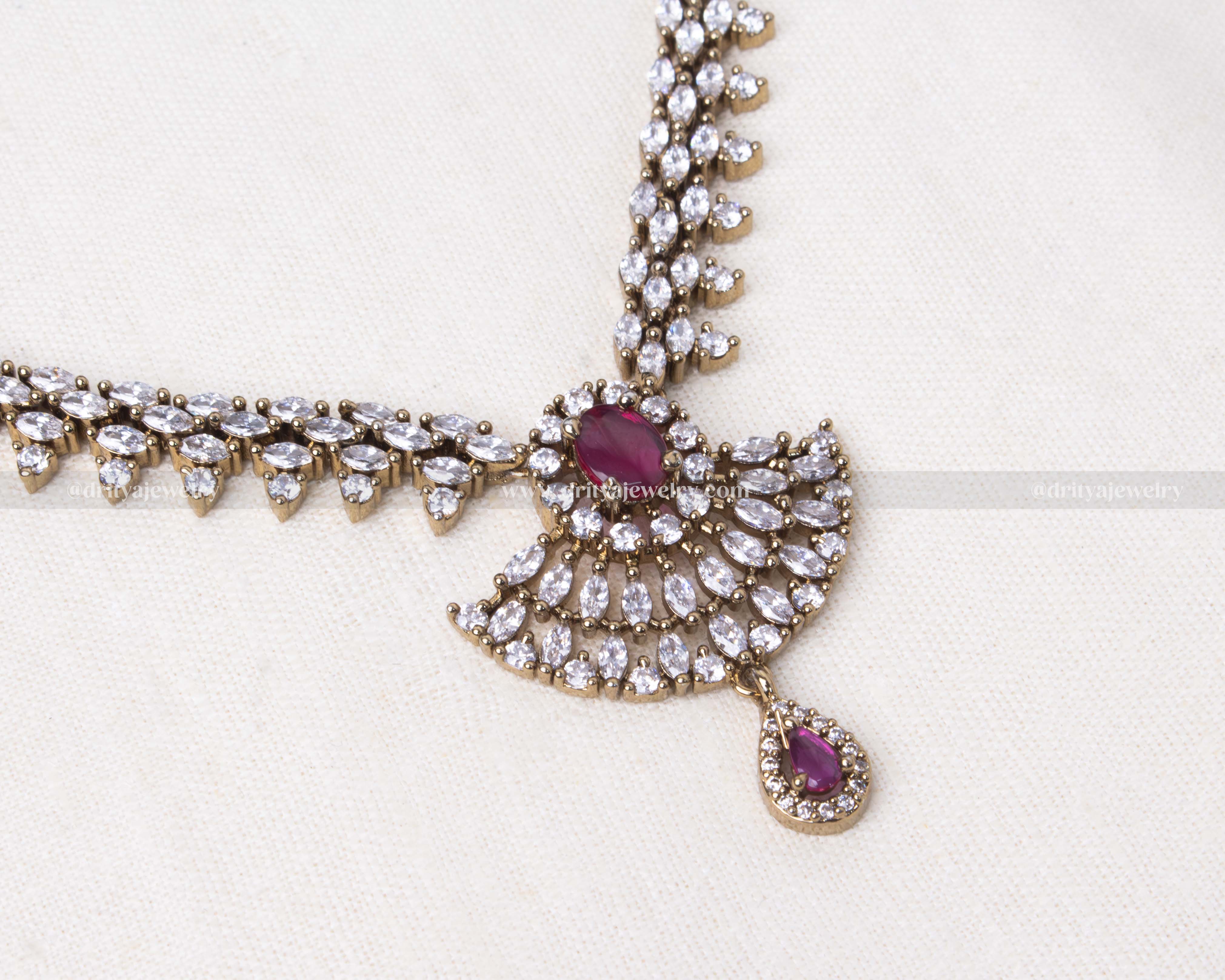 Victorian CZ Necklace