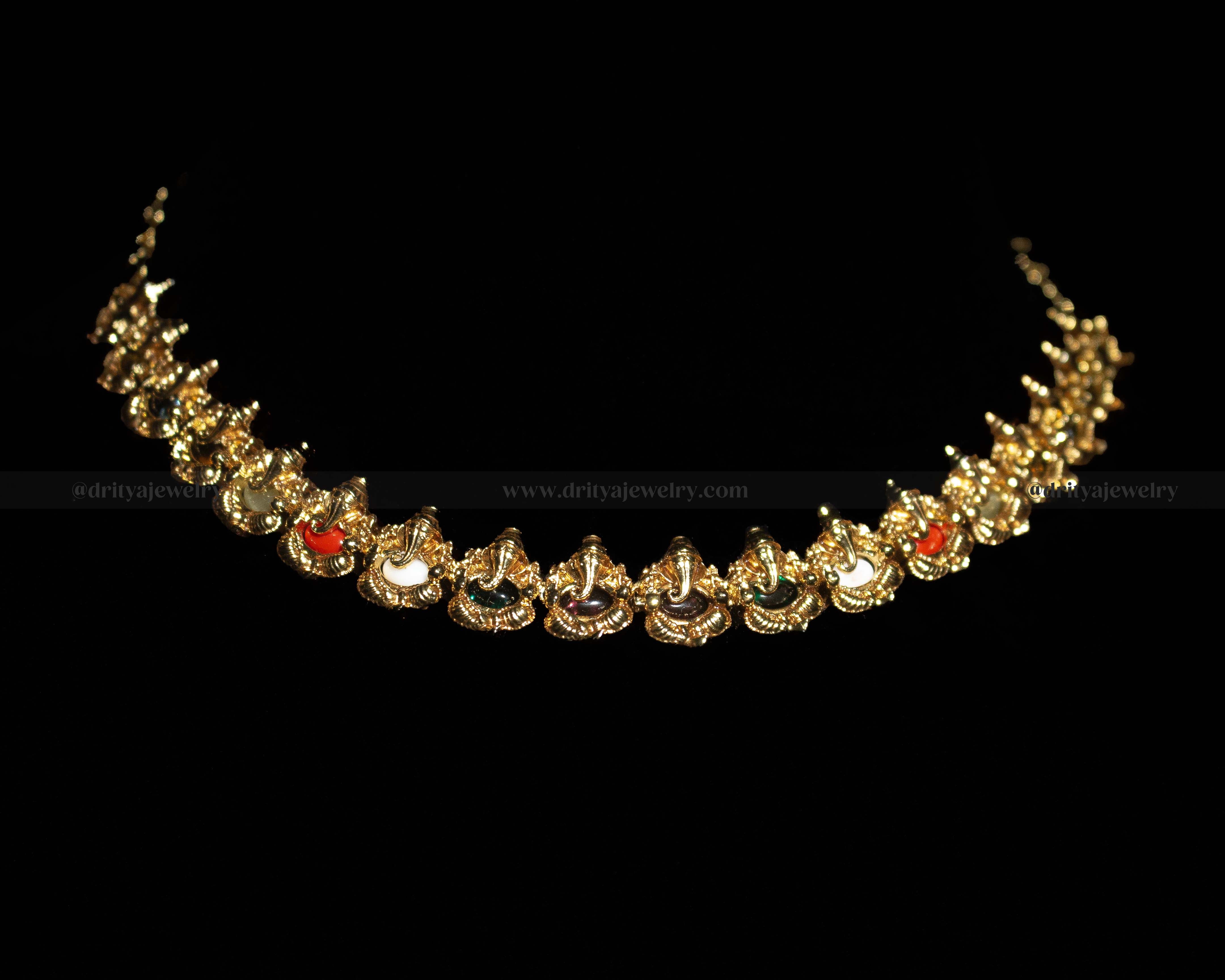 Ganesha Navaratna Necklace