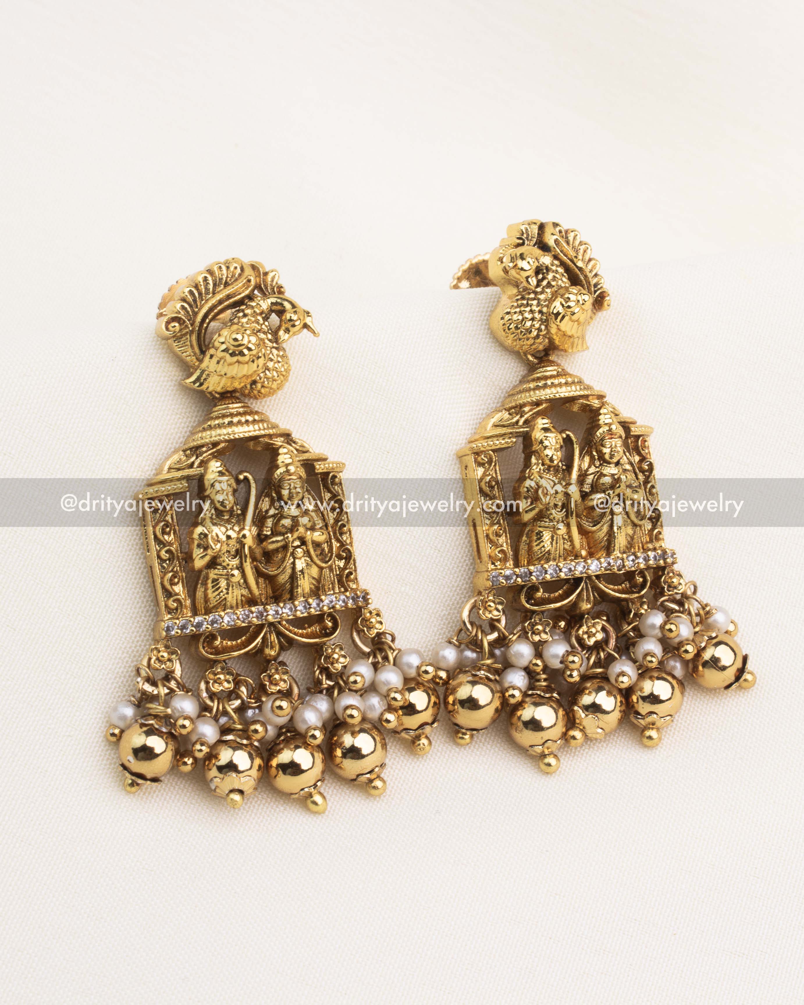 Premium Ram Parivar Nakshi Pendant Set