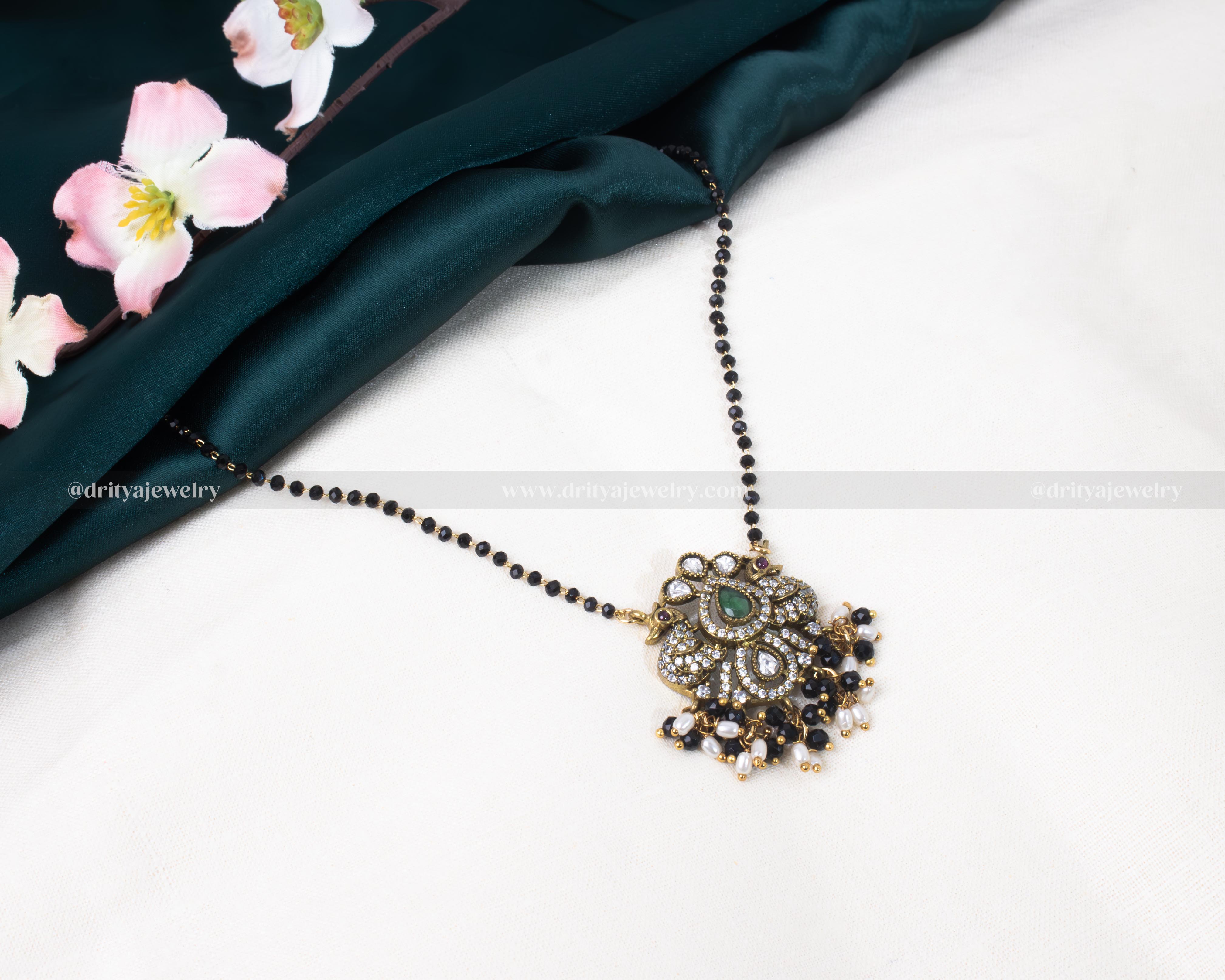 Victorian Black Beads