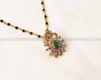 Black Beads Necklace Set