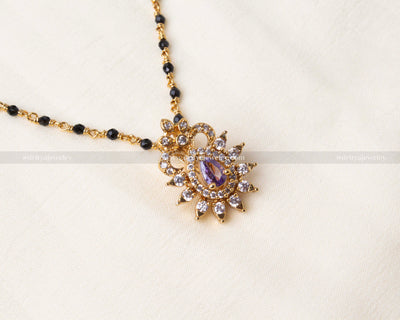 Black Beads Necklace Set