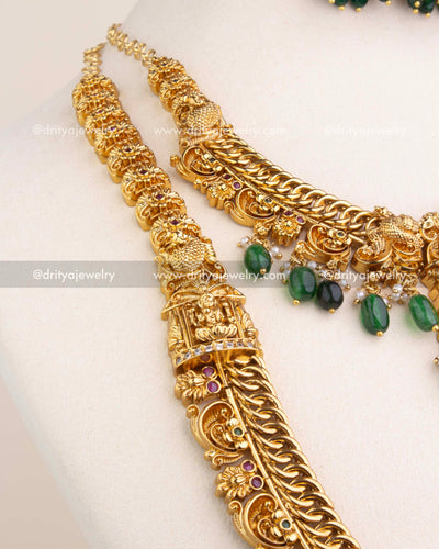 Nakshi Jalebi Chain Detailing with Floral Embellishments