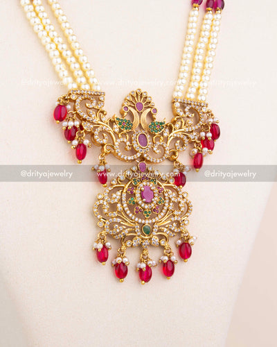 Premium Pearl Beads Necklace Set