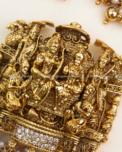 Premium Ram Parivar Nakshi Pendant Set