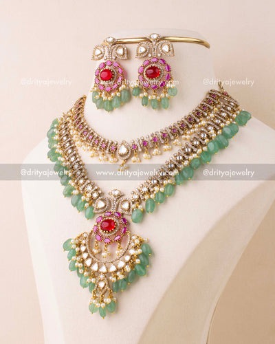 Luxurious Kundan Layered Necklace Set