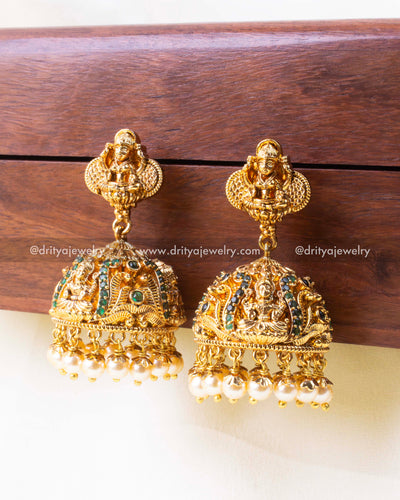 Traditional Long Haram Set with Emerald Green