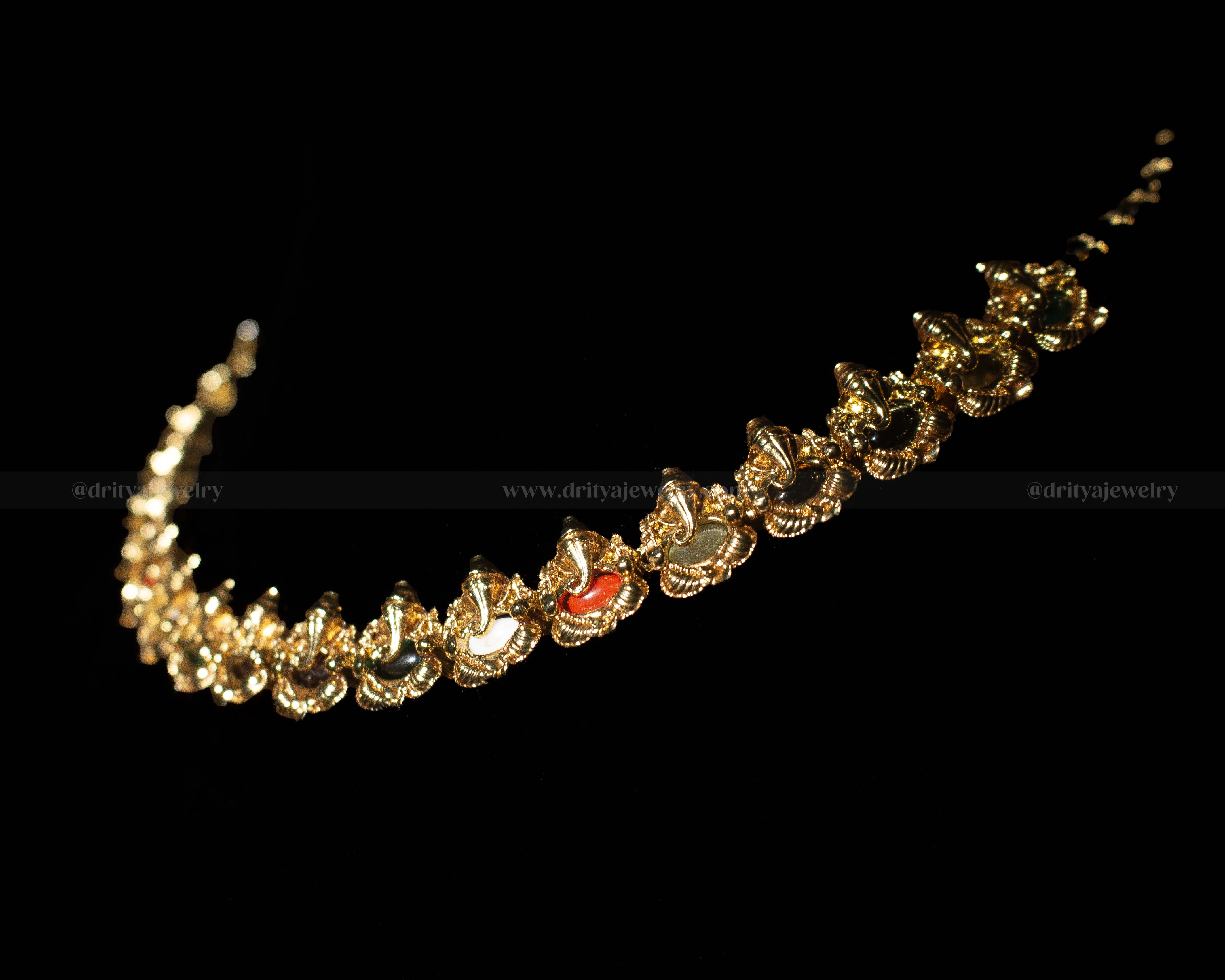 Ganesha Navaratna Necklace 138