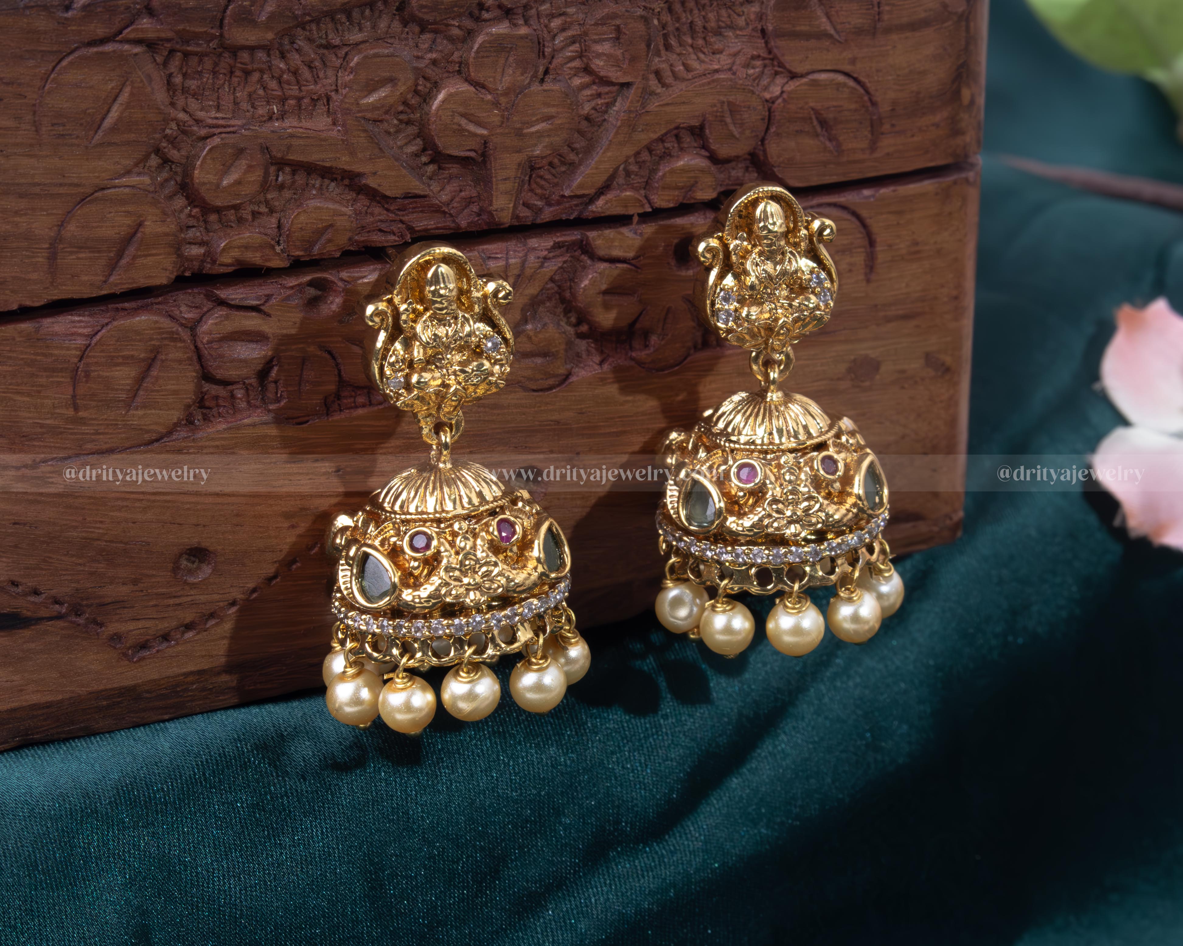 Lakshmi Motif Jhumka 149