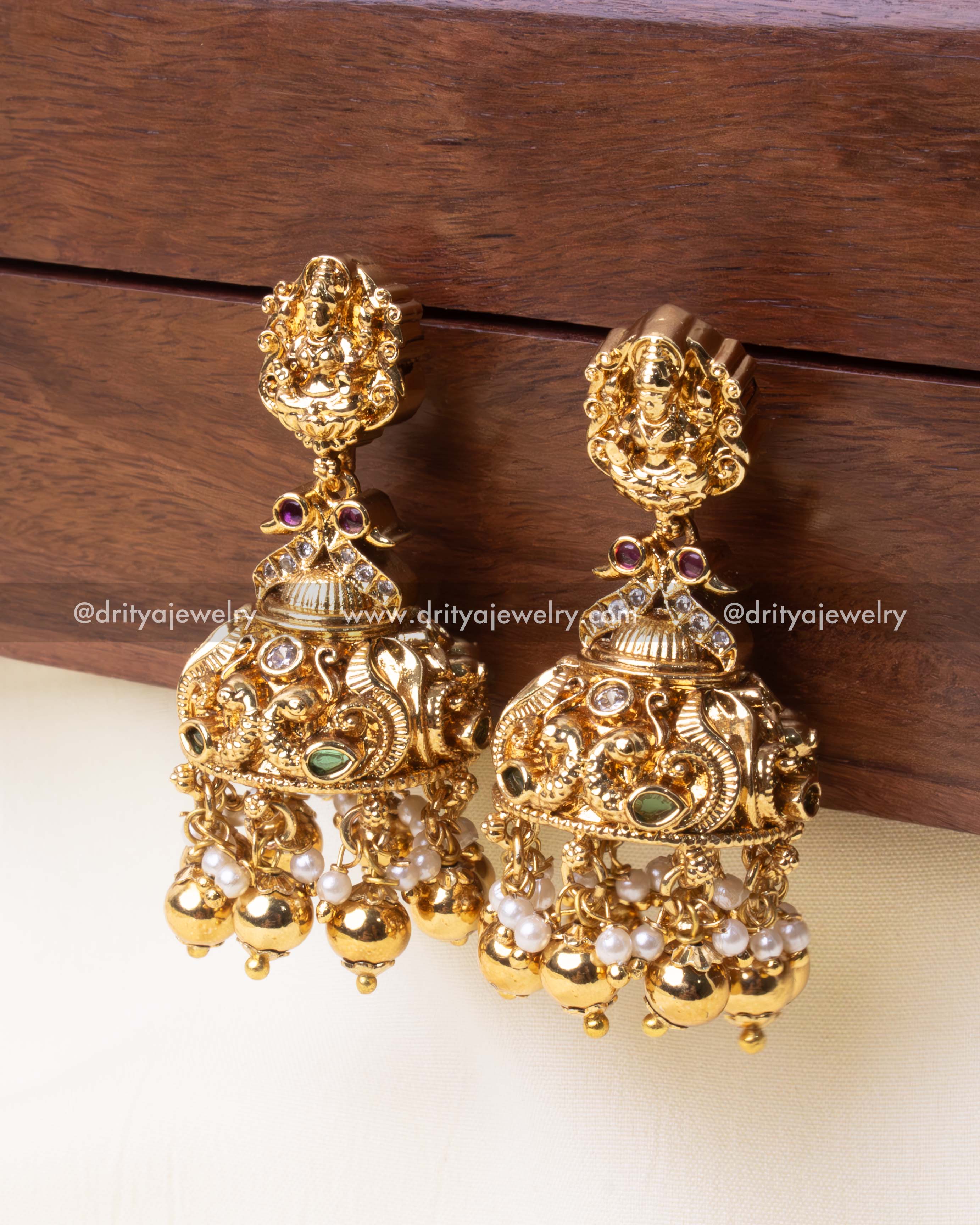 Premium Nakshi Choker Set with Elephant and Lakshmi Motifs