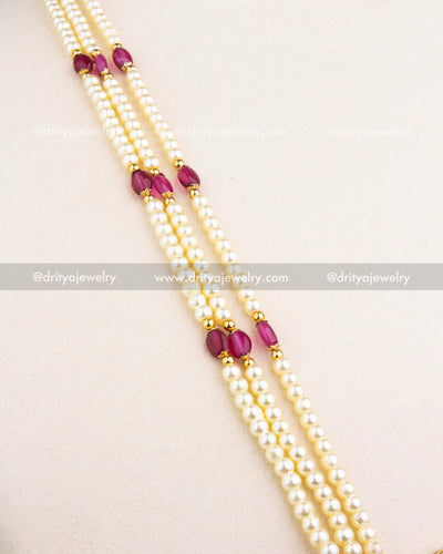 Premium Pearl Beads Necklace Set
