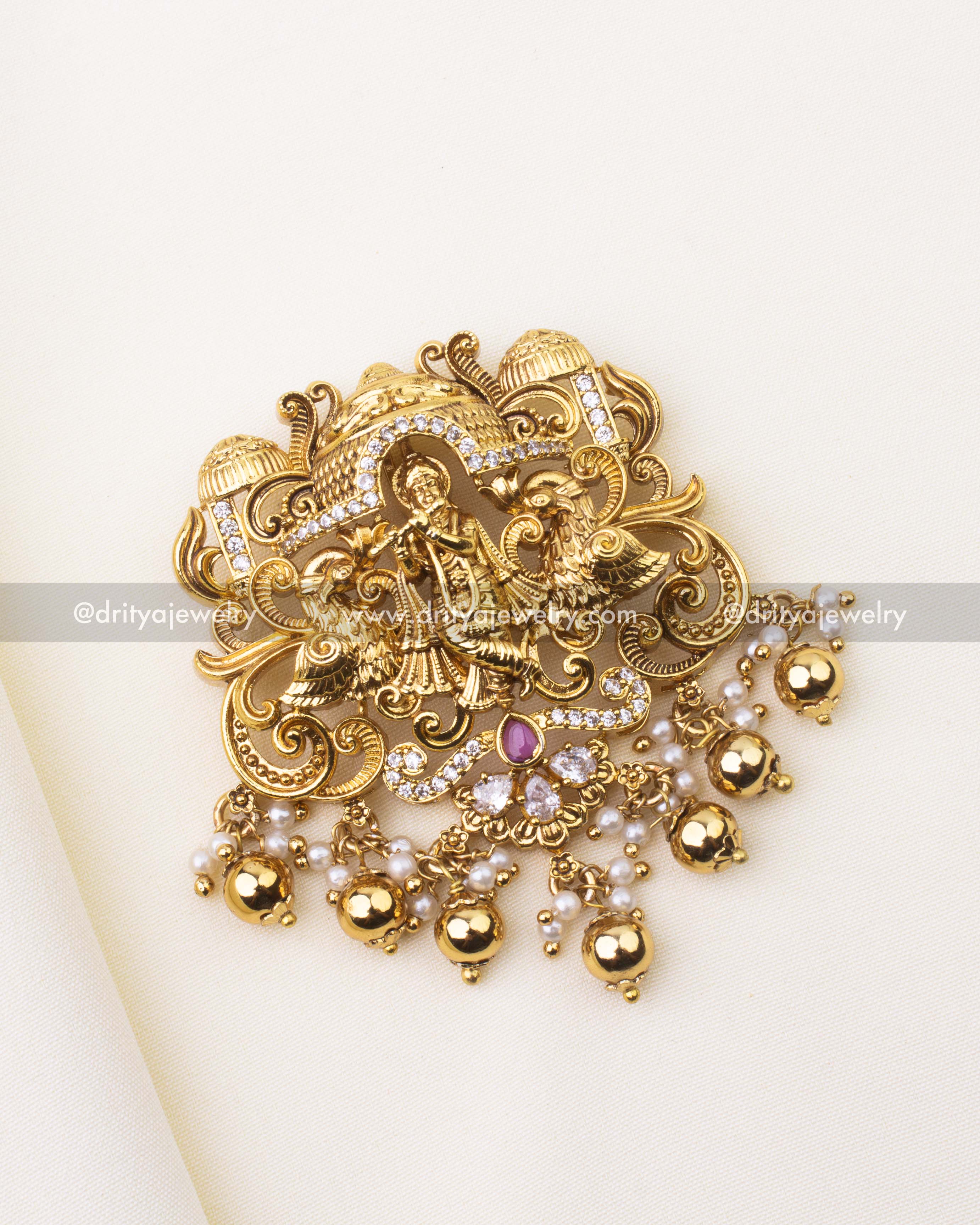 Premium Lord Krishna Nakshi Pendant