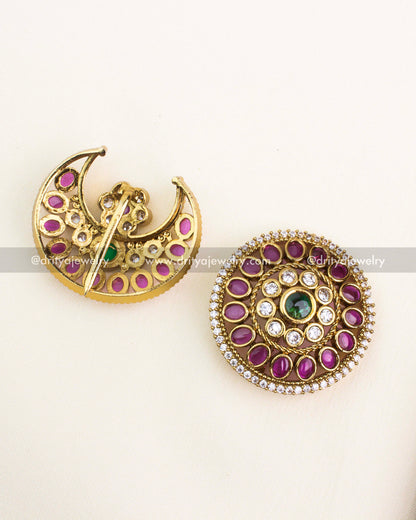 Premium Antique Sun & Moon Hair Pins