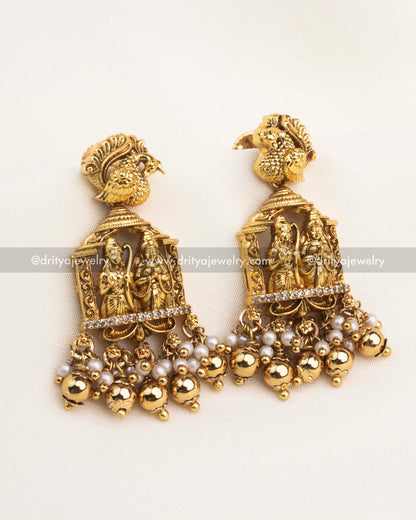 Premium Ram Parivar Nakshi Pendant Set