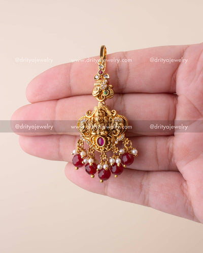 Premium Nakshi Combo Set with Ruby Beads
