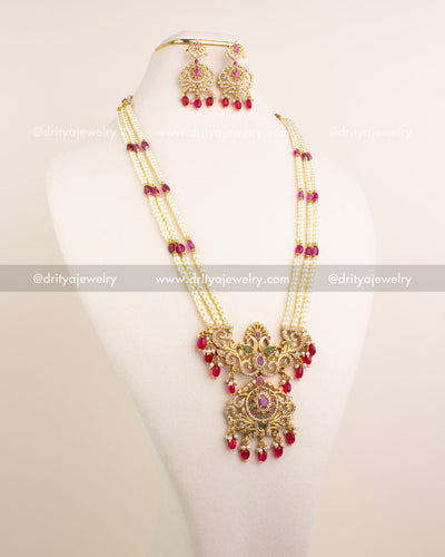 Premium Pearl Beads Necklace Set