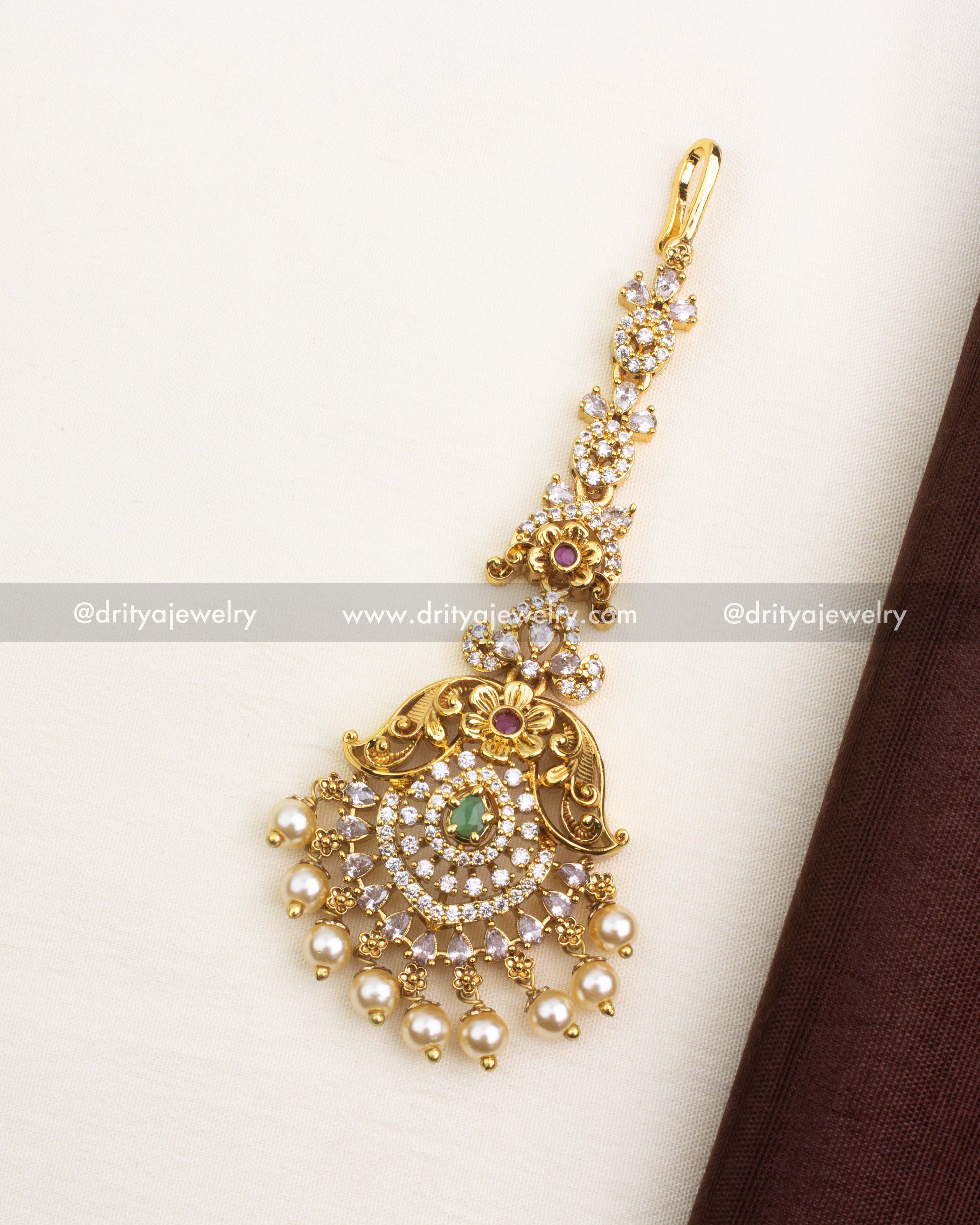 Premium Antique Maang Tikka - No Idol