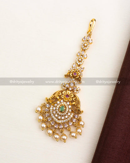 Premium Antique Maang Tikka - No Idol