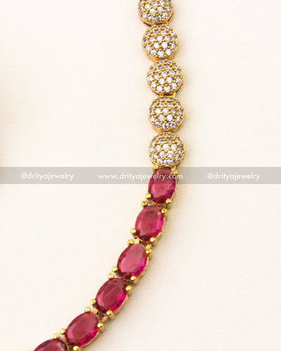 Simple AD Short Necklace Set