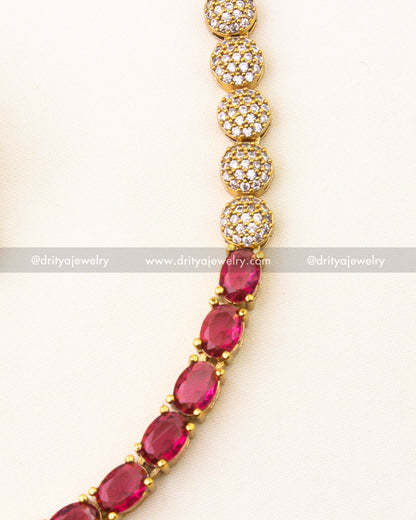 Simple AD Short Necklace Set