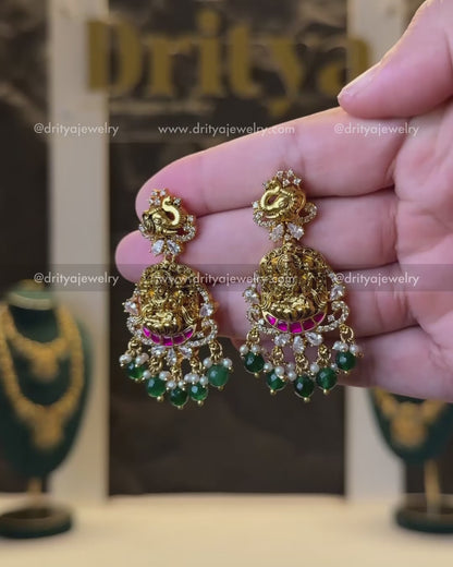 Premium Kemp Danglers with Goddess Motif