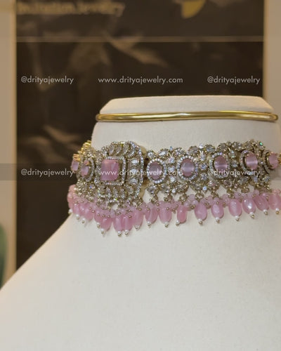 Premium Victorian Choker Set - Blush Pink