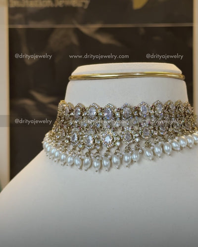 Premium Victorian Choker Set - Diamond Replica